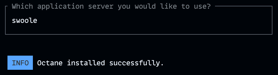 Octane Installation Prompt